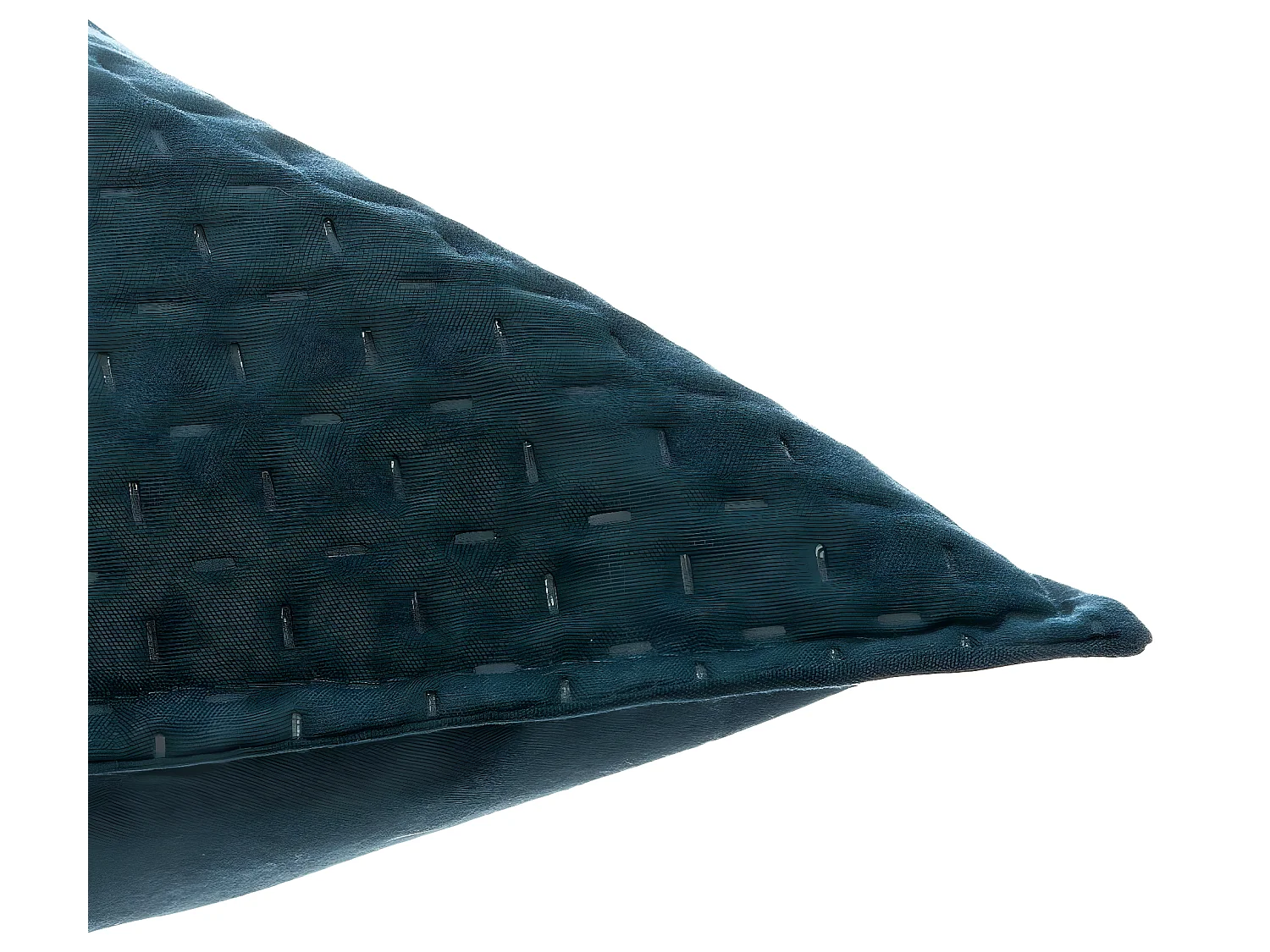 Dessus de lit Bleu canard 240 x 260 cm avec 2 Taies