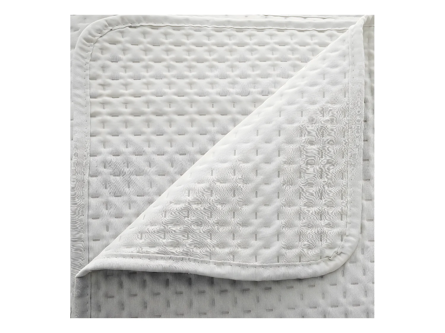 Dessus de lit Ivoire 240 x 260 cm avec 2 Taies