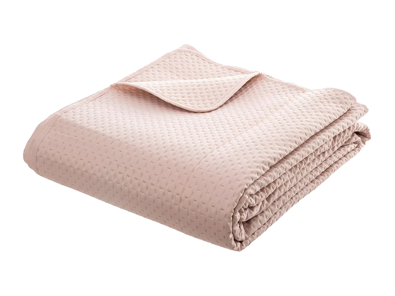 Dessus de lit  Rose 240 x 260 cm avec 2 Taies