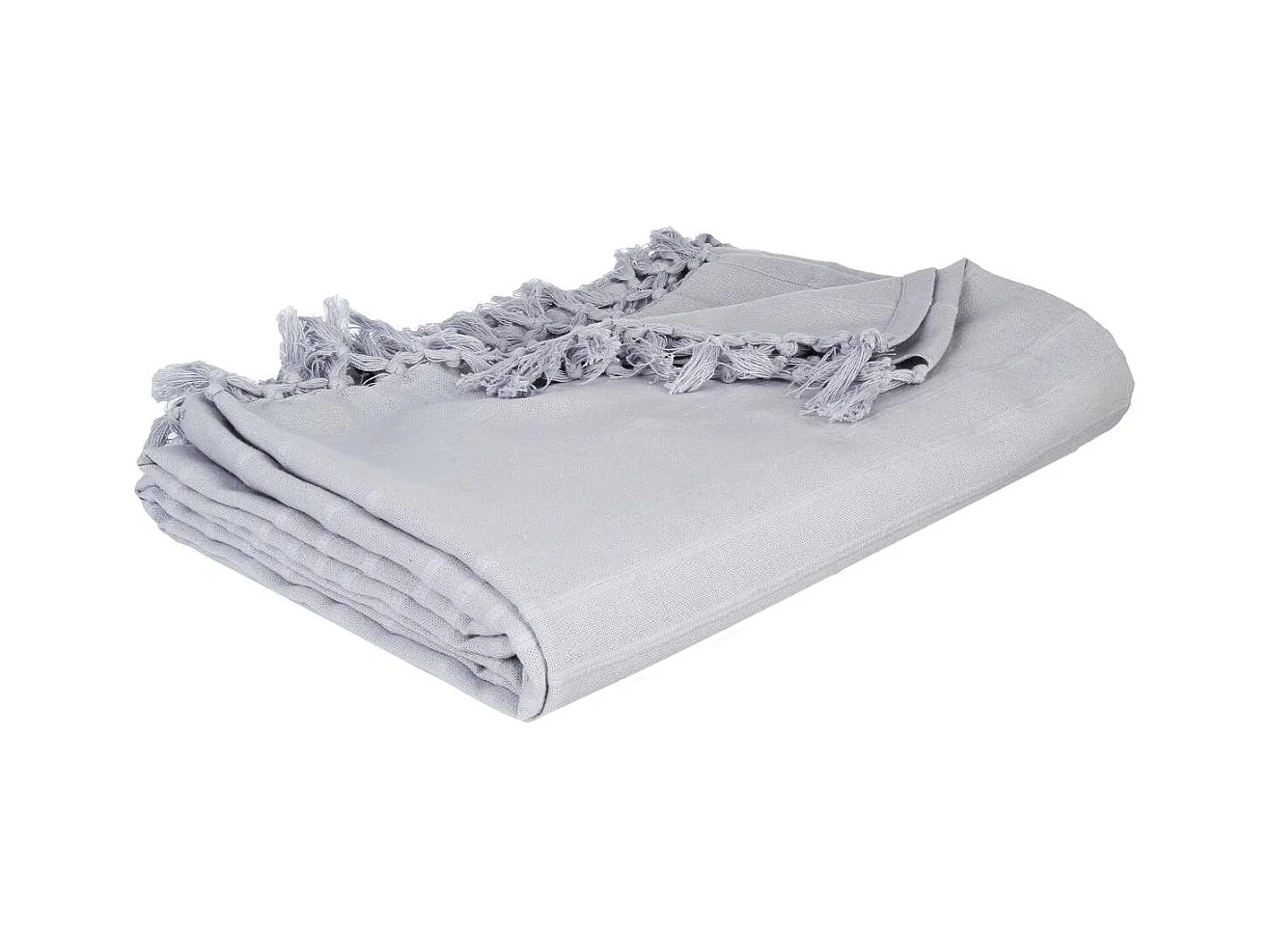 Jeté de lit en Coton Gris clair 160 x 220 cm