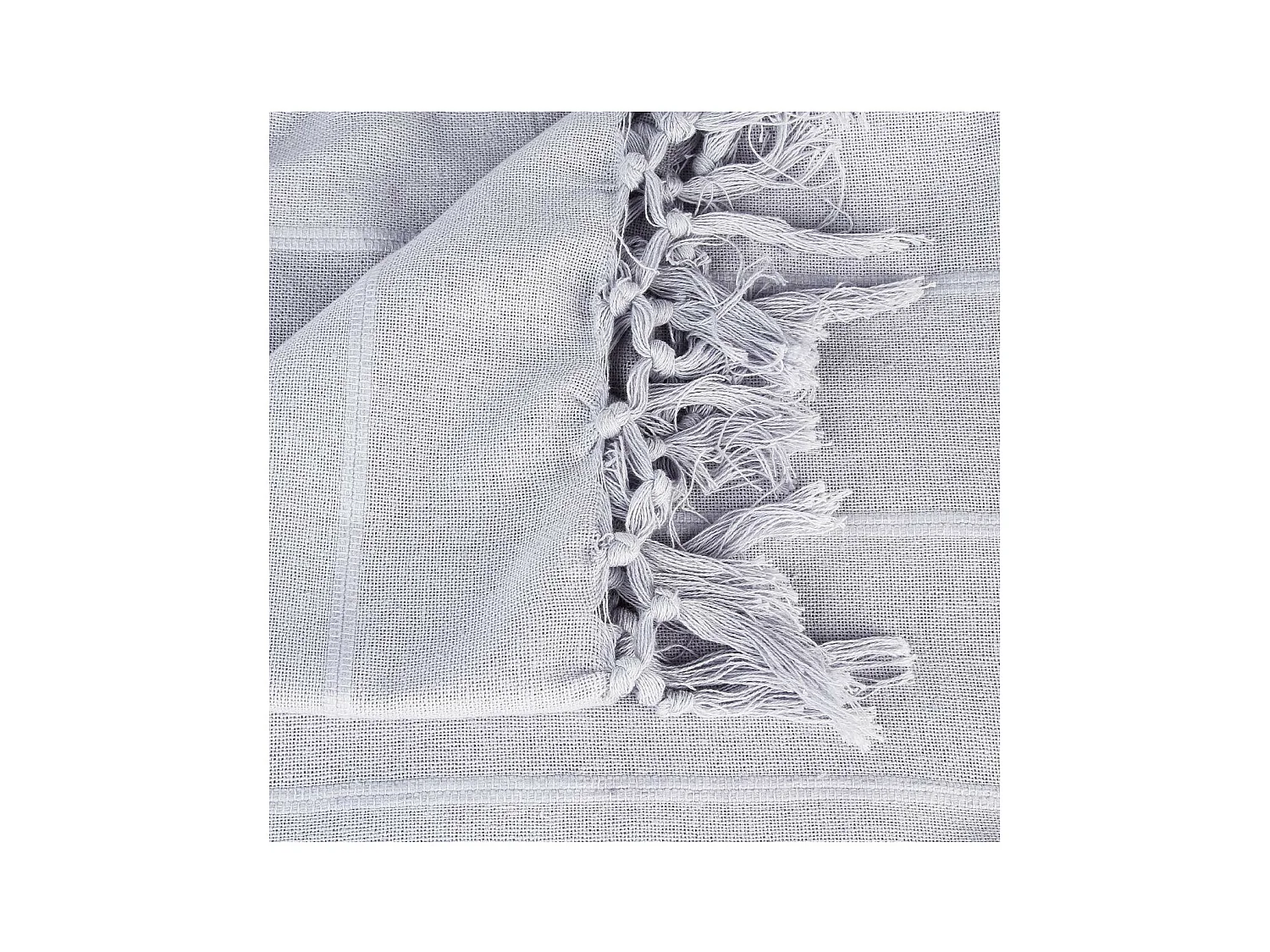 Jeté de lit en Coton Gris clair 160 x 220 cm