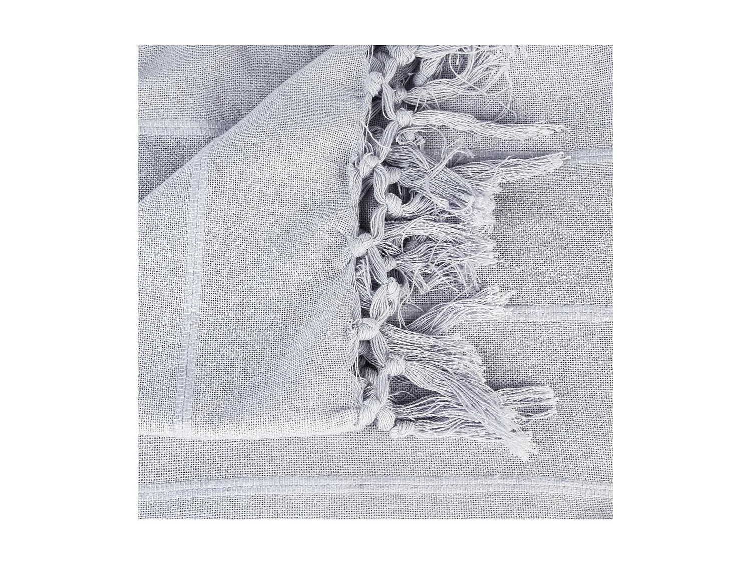 Jeté de lit en Coton Gris clair 160 x 220 cm