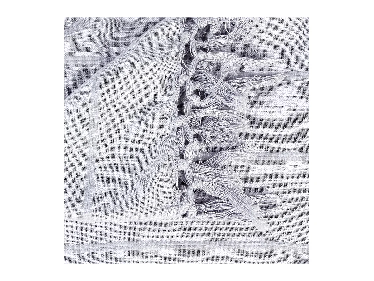 Jeté de lit en Coton Gris clair 160 x 220 cm