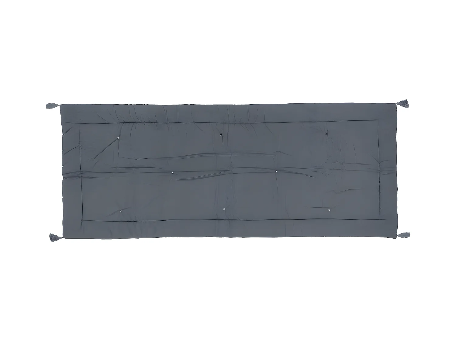 Édredon couverture en Coton velours Gris Foncé 70 x 180 cm