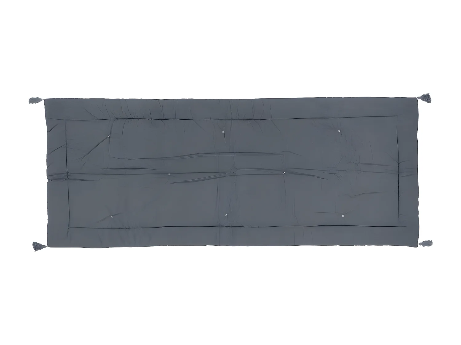 Édredon couverture en Coton velours Gris Foncé 70 x 180 cm