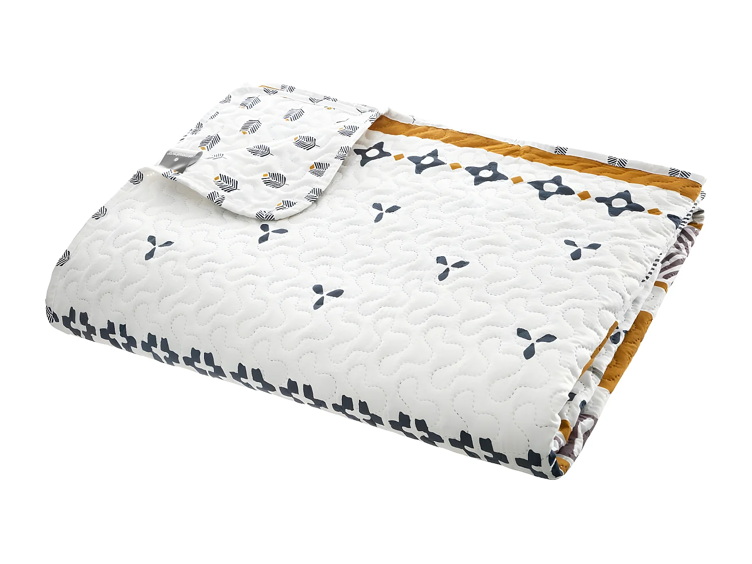 Dessus de lit réversible imprimé Etnik 240 x 220 cm