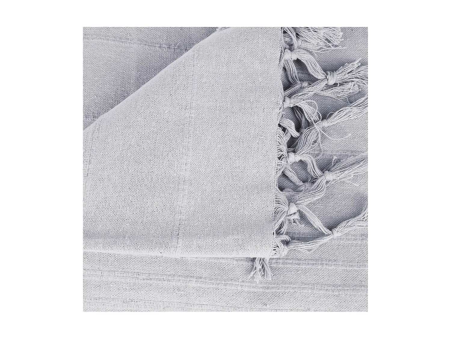 Jeté de lit en Coton Gris clair 230 x 250 cm