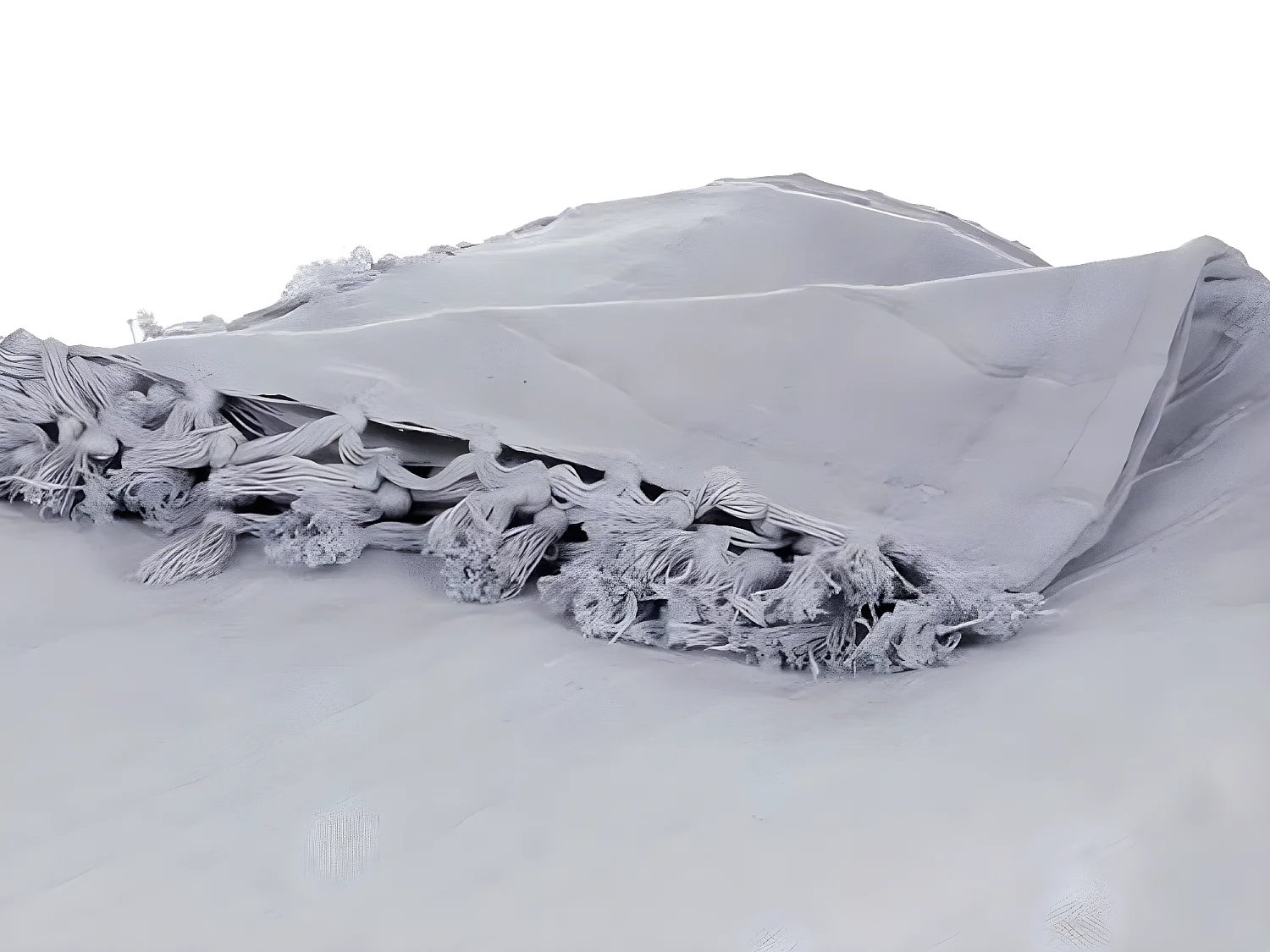 Jeté de lit en Coton Gris clair 230 x 250 cm