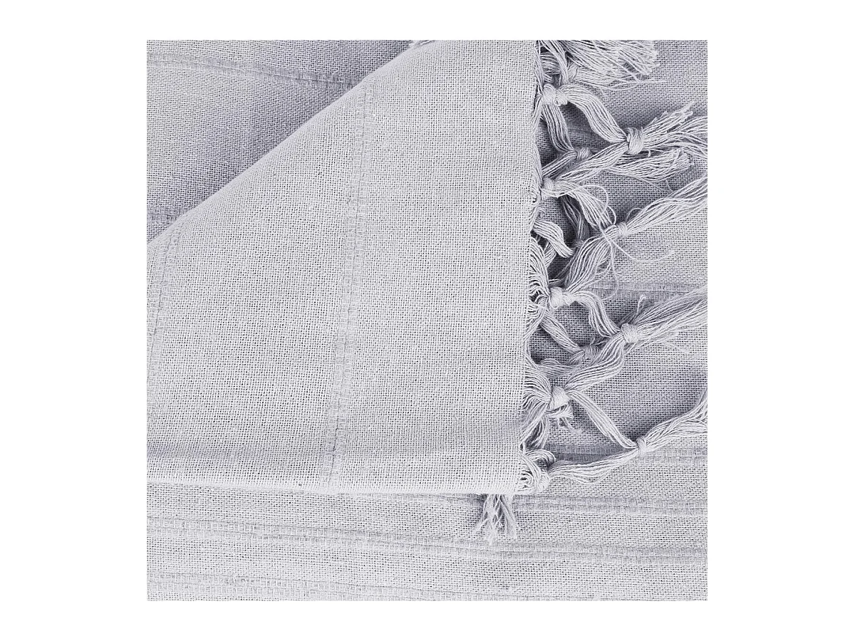Jeté de lit en Coton Gris clair 230 x 250 cm