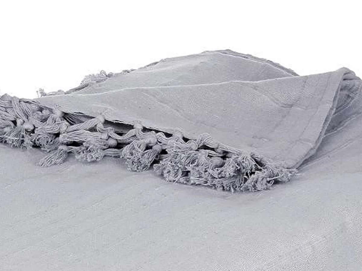 Jeté de lit en Coton Gris clair 230 x 250 cm