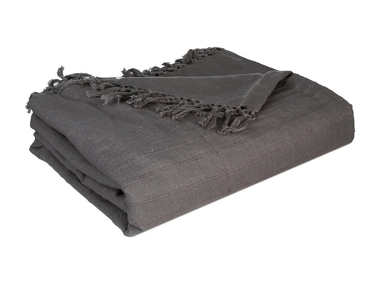 Jeté de lit en Coton Gris 230 x 250 cm