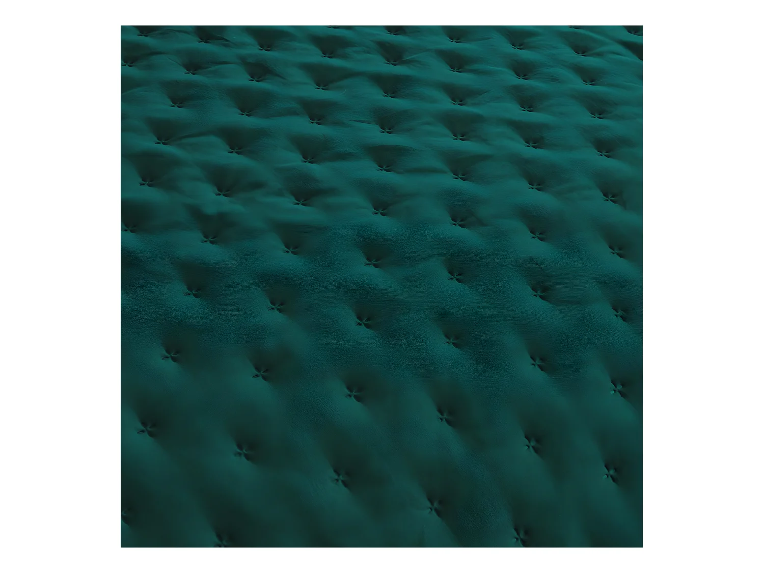 Dessus de Lit réversible Ivoire et Bleu Canard 240 x 260 cm