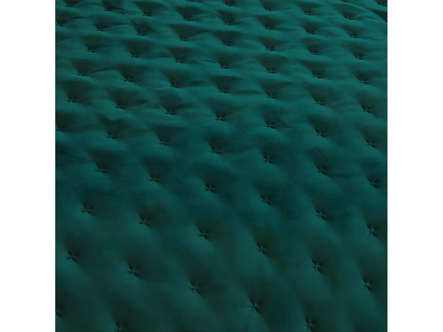 Dessus de Lit réversible Ivoire et Bleu Canard 240 x 260 cm