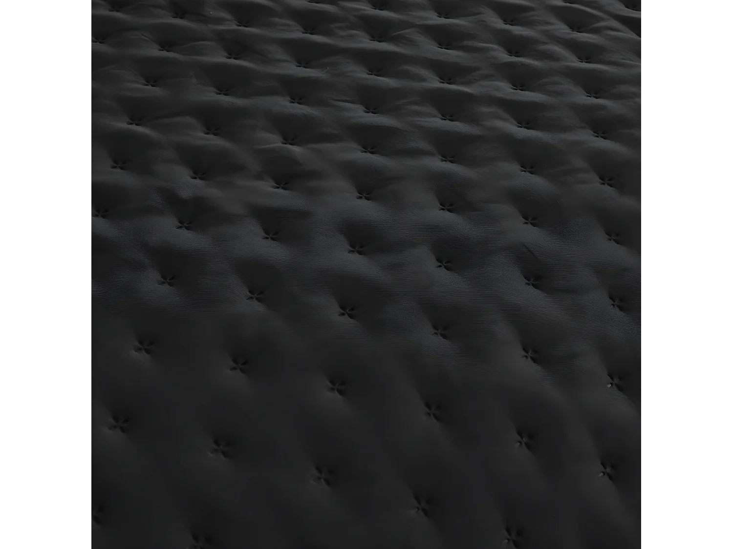 Dessus de Lit réversible Ivoire et Gris foncé 240 x 260 cm