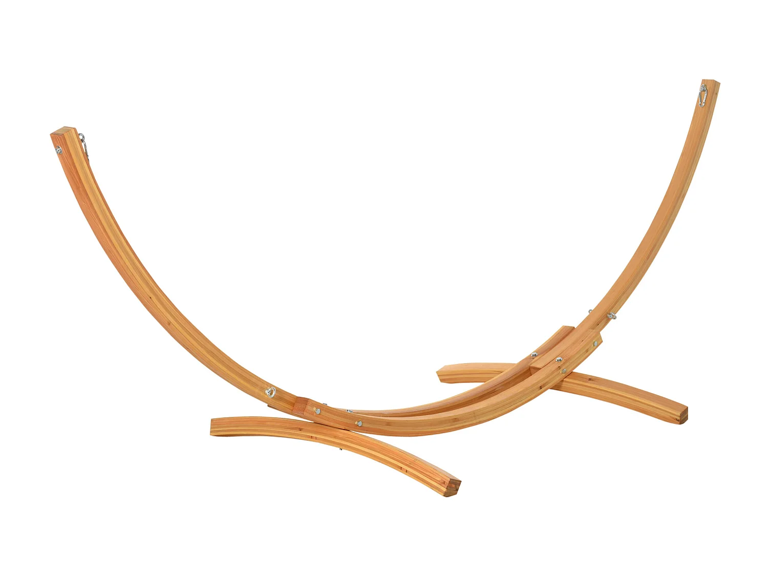 Support pied de hamac structure robuste bois de pin pré-huilé charge max. 120 Kg