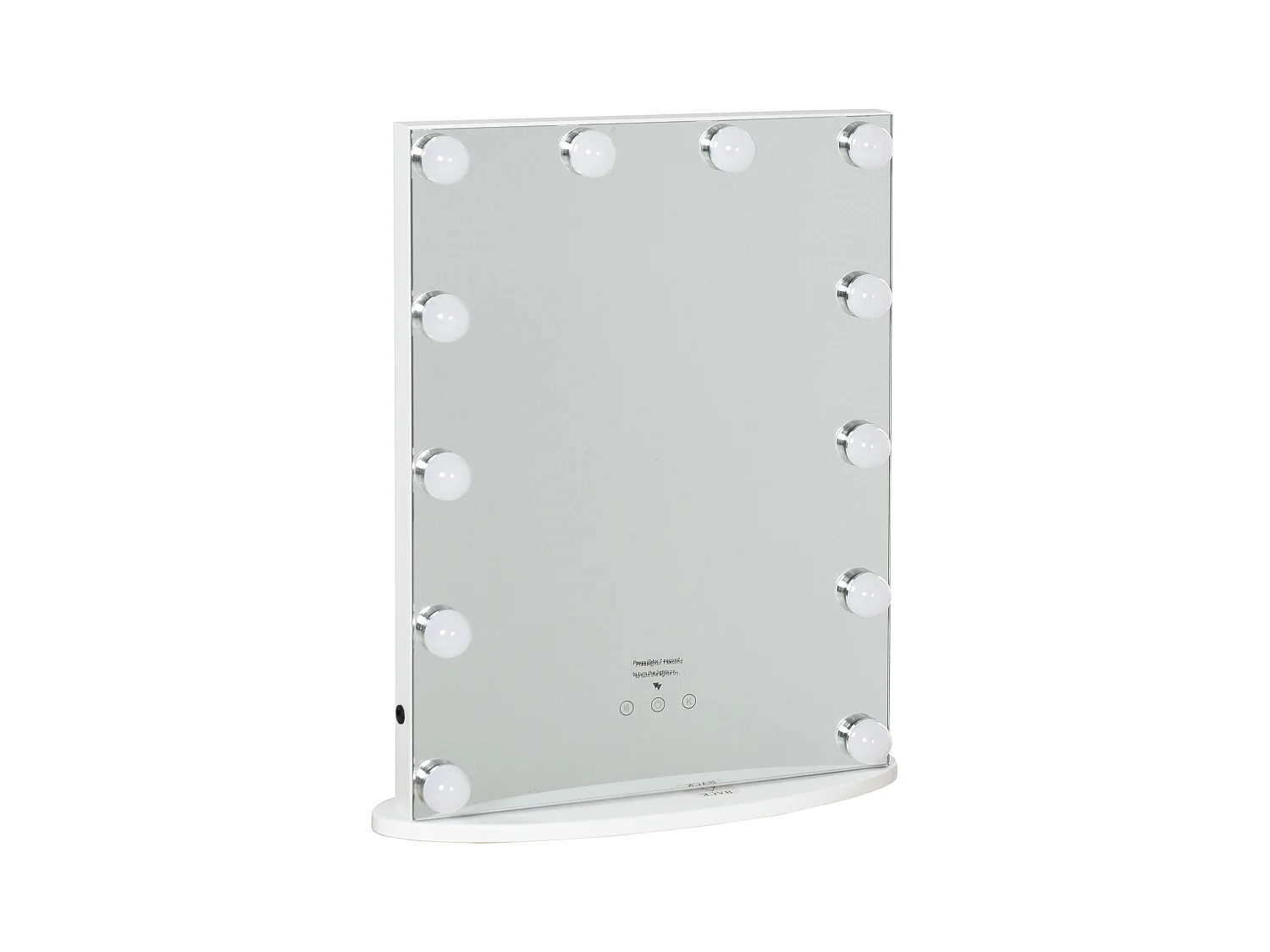 Miroir maquillage Hollywood lumineux LED intensité réglable pour coiffeuse dim. 41L x 13P x 51H