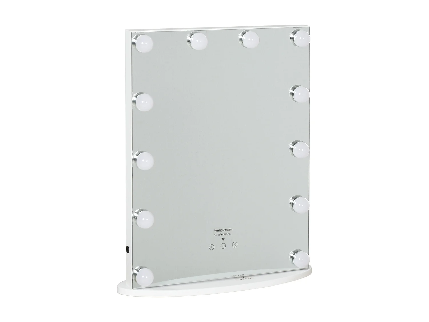Miroir maquillage Hollywood lumineux LED intensité réglable pour coiffeuse dim. 41L x 13P x 51H