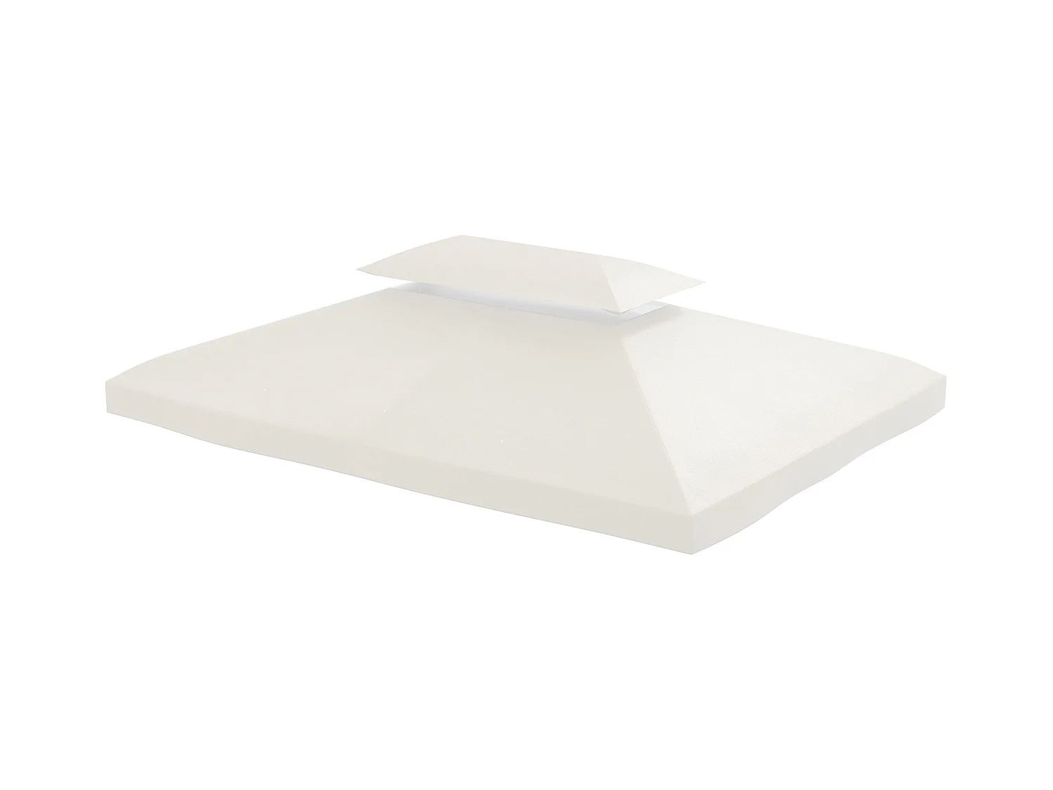 Toile de toit de rechange pour pavillon tonnelle tente 3x4m crème