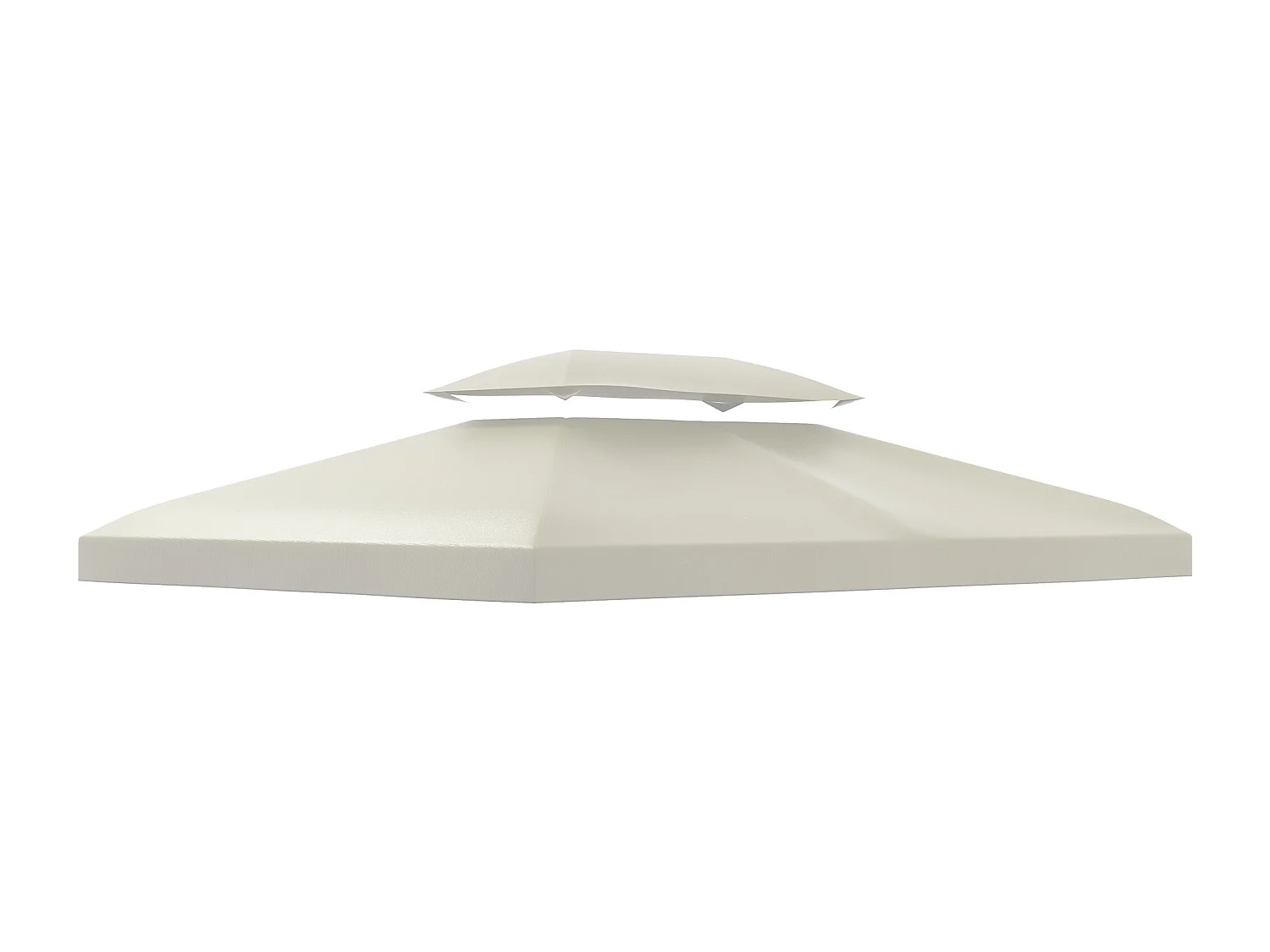 Toile de toit de rechange pour pavillon tonnelle tente 3x4m crème