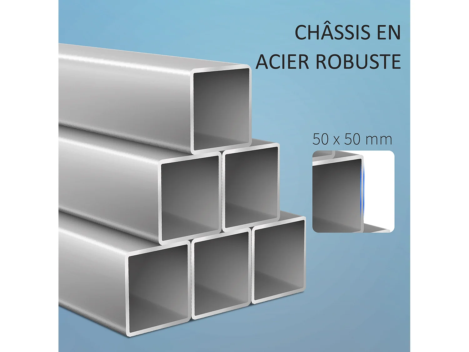 Gravity squat rack - support pour haltères longs - hauteur et longueur réglable - charge max. 150 Kg - acier renforcé noir