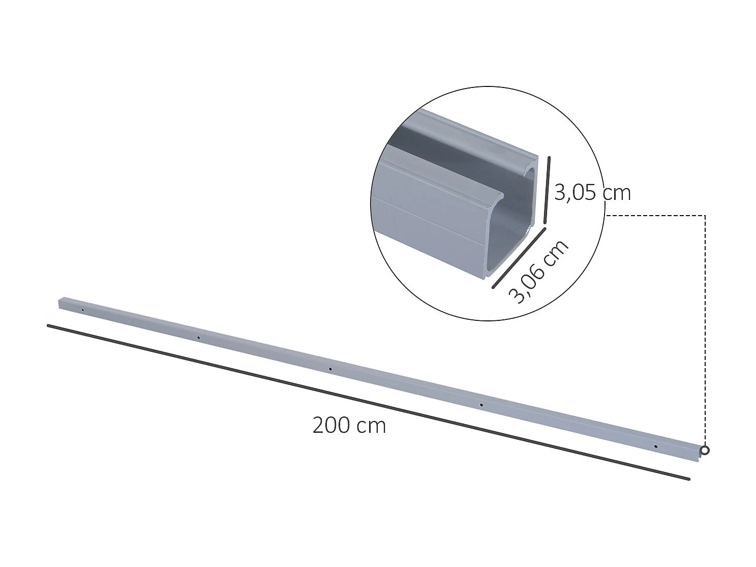 Kit de porte coulissante système galandage pour porte épaisseur 35-45 mm longueur rail 2 m charge max. 90 Kg aluminium coffrage MDF inclus