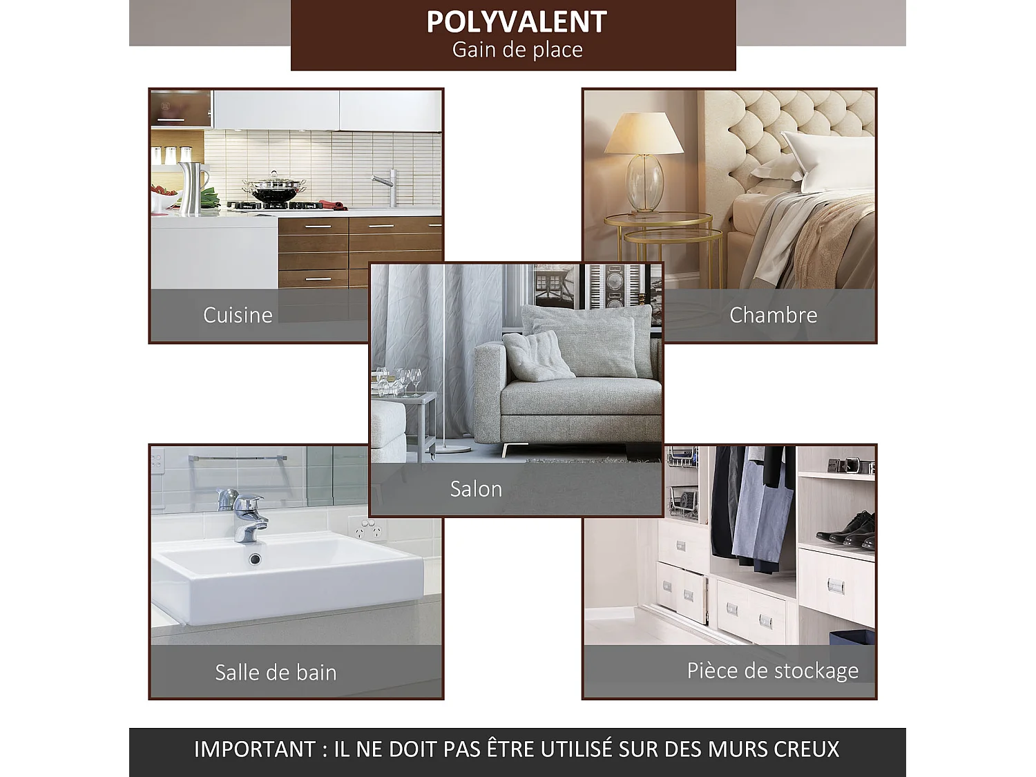 Kit de porte coulissante système galandage pour porte épaisseur 35-45 mm longueur rail 2 m charge max. 90 Kg aluminium coffrage MDF inclus