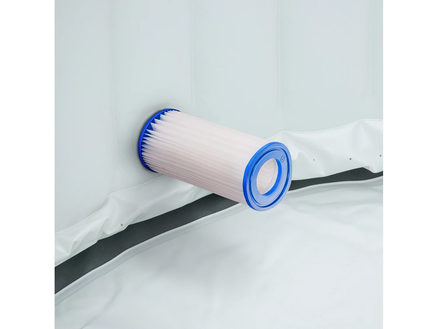 Lot de 6 cartouches filtrantes pour spa - cartouches de filtration - PP bleu fibres Dacron blanc