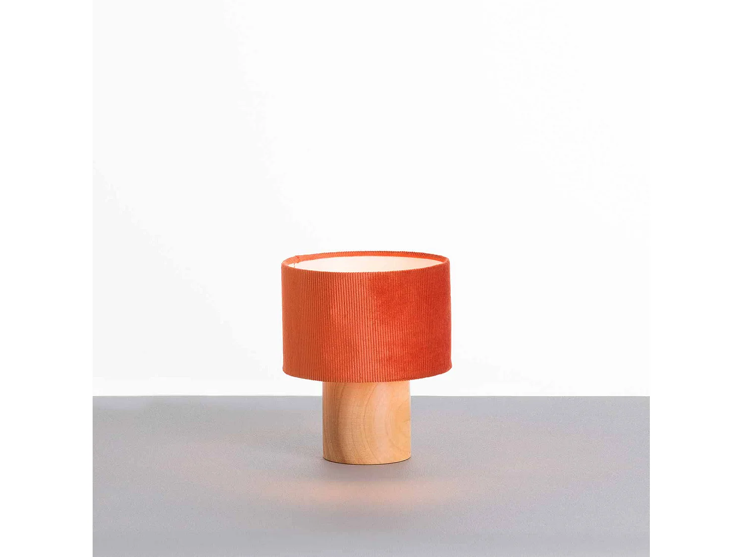 Lampada da tavolo Natural Eco Red 18x18x22cm 7hSevenOn Deco