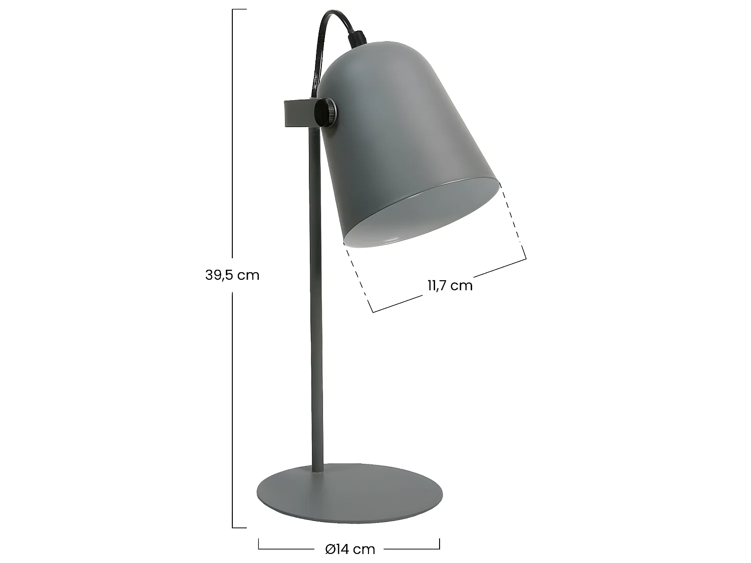 Lampada da tavolo ad arco 11,7x39,5cm 7hSevenOn Deco