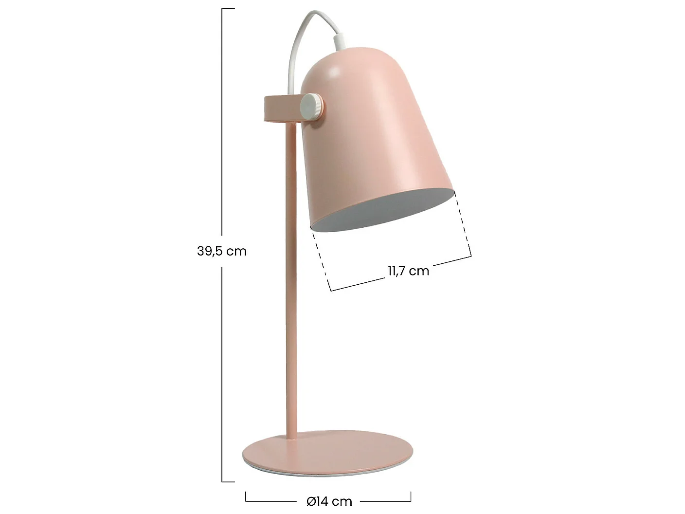 Lampe de bureau arc 11,7x39,5cm 7hSevenOn Deco