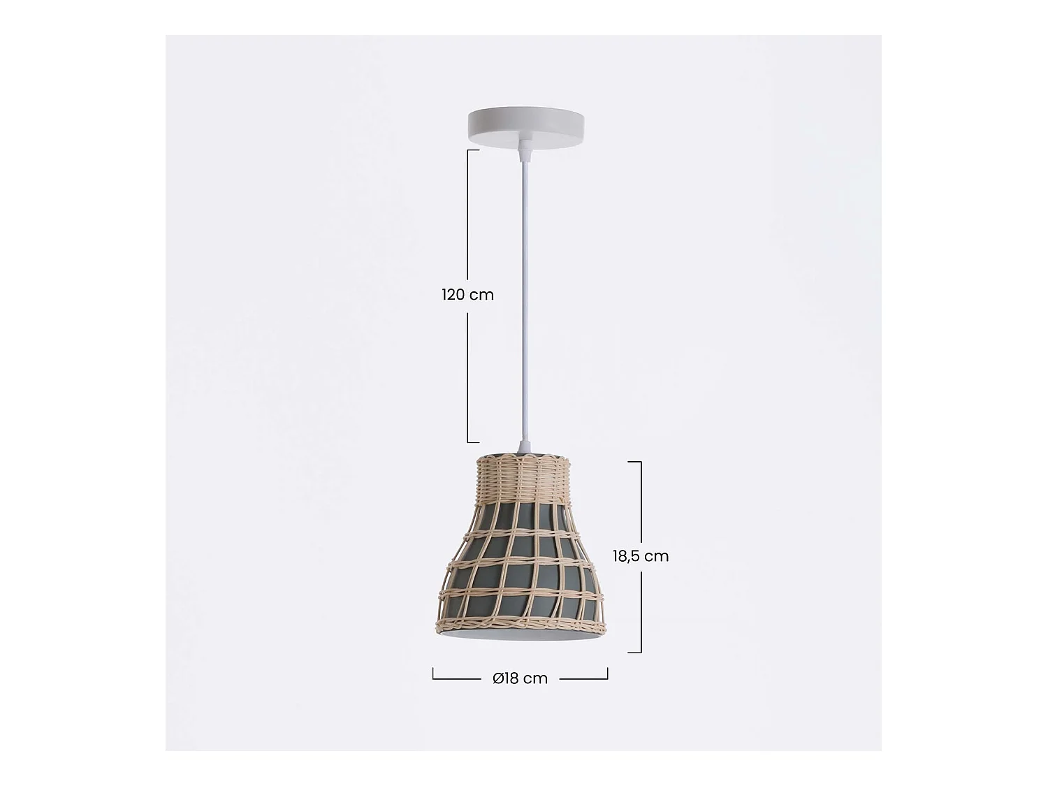 Lámpara de Techo Kumiko 18x18x18,5cm 7hSevenOn Deco