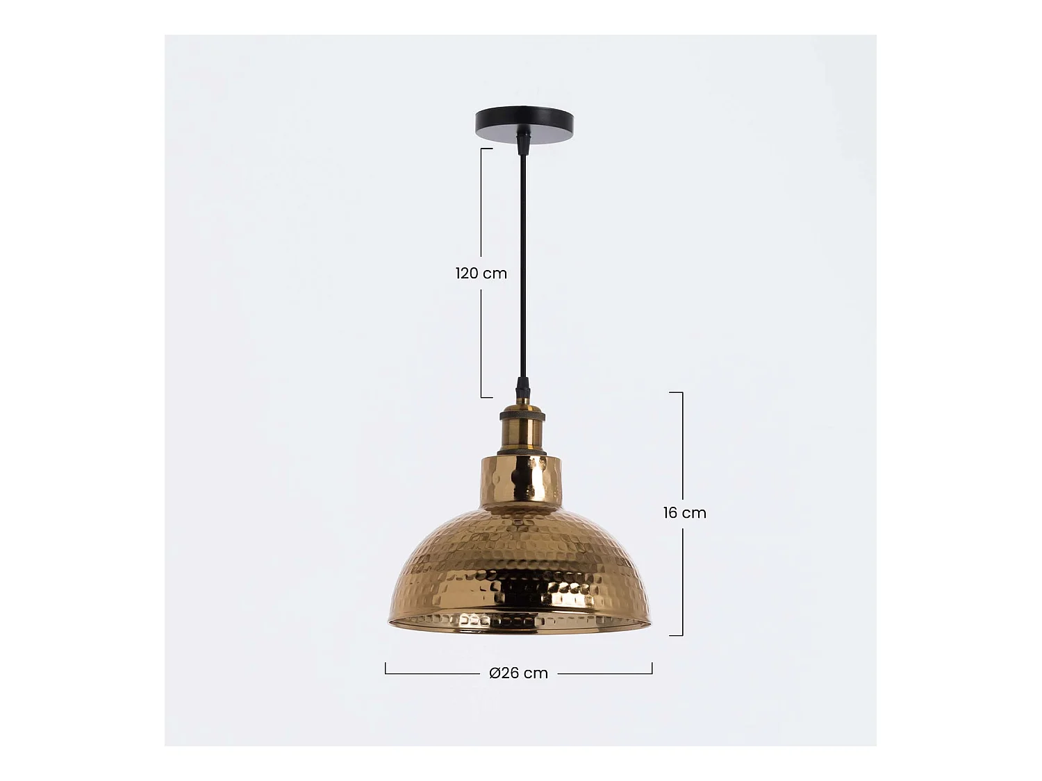 Plafonnier Kutno Doré 26x26x16cm 7hSevenOn Deco