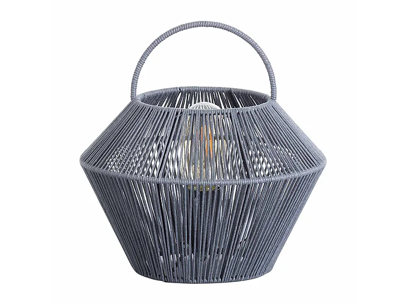 Lámpara de Mesa Shaoran Gris 24x24x25cm 7hSevenOn Deco