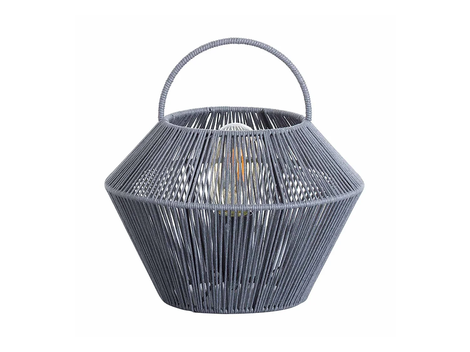 Lámpara de Mesa Shaoran Gris 24x24x25cm 7hSevenOn Deco