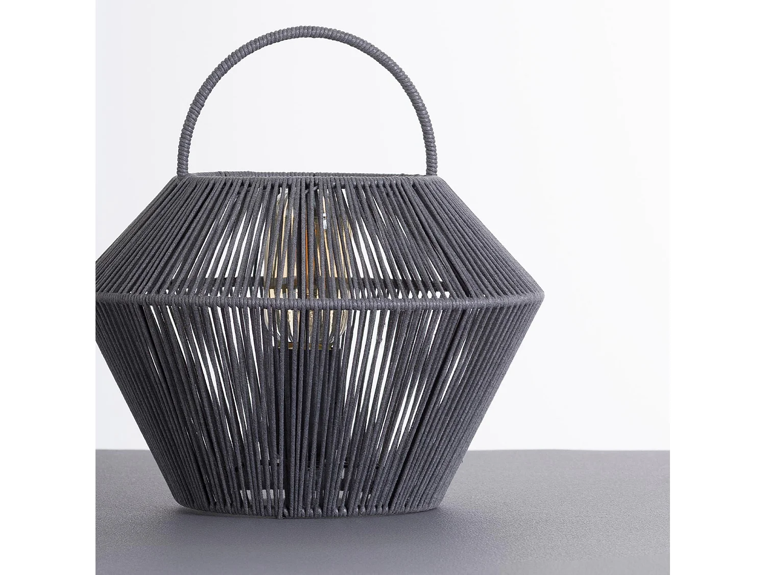 Lampe à poser Shaoran Gris 24x24x25cm 7hSevenOn Deco