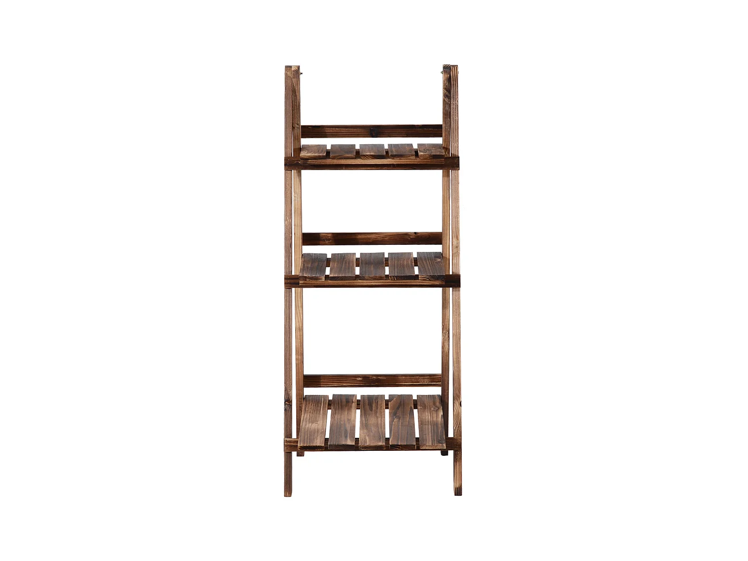 Etagère échelle à fleurs 3 niveaux pliable bois de sapin 40 x 37 x 93 cm charge max. 40 Kg