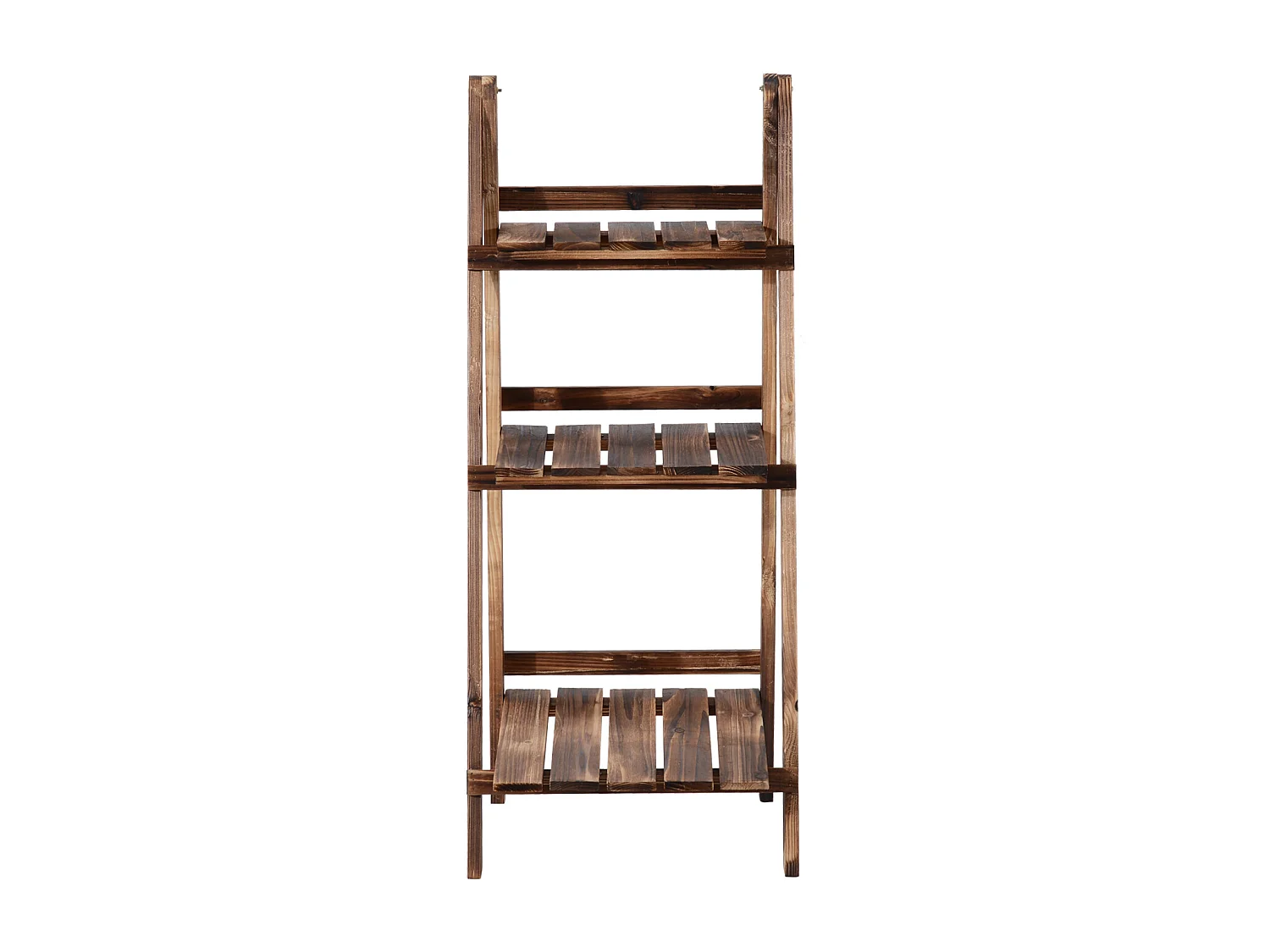 Etagère échelle à fleurs 3 niveaux pliable bois de sapin 40 x 37 x 93 cm charge max. 40 Kg