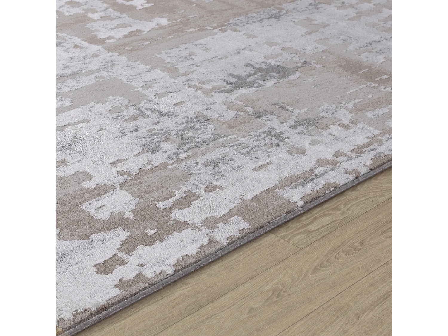 Tapis Abstrait Moderne - Gris/Beige - 80x150cm - ORGANA