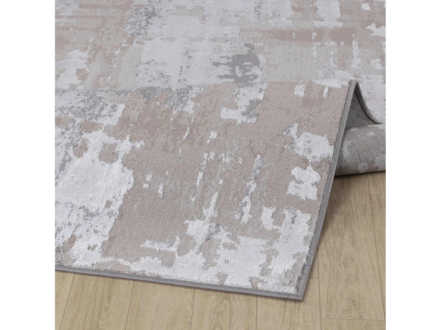 Tapis Abstrait Moderne - Gris/Beige - 80x150cm - ORGANA