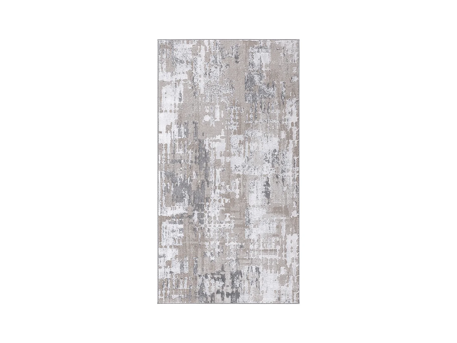 Modern Abstract Tapijt - Beige/Wit - 80x150cm - ORGANA