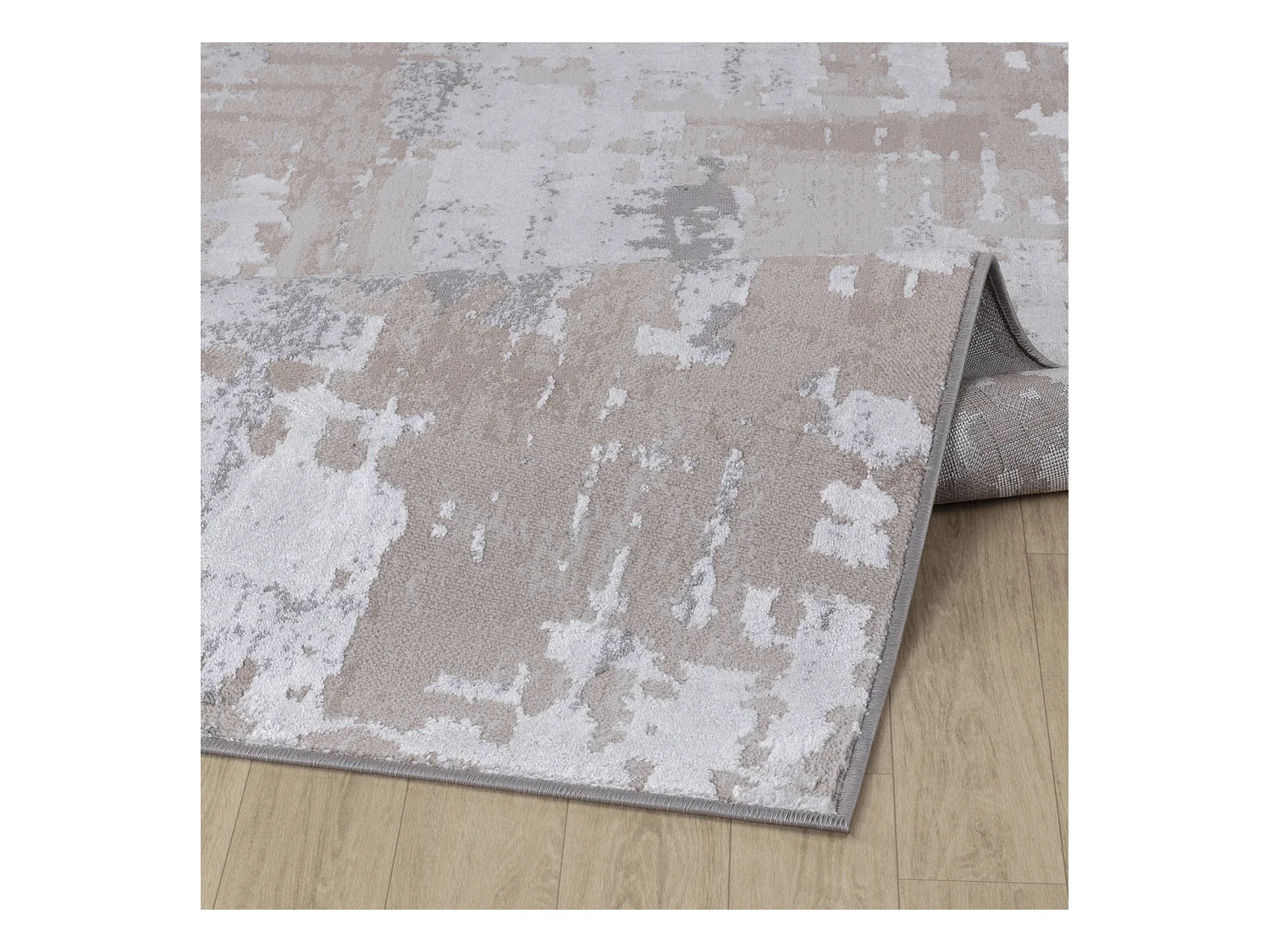 Modern Abstract Tapijt - Beige/Wit - 200x275cm - ORGANA