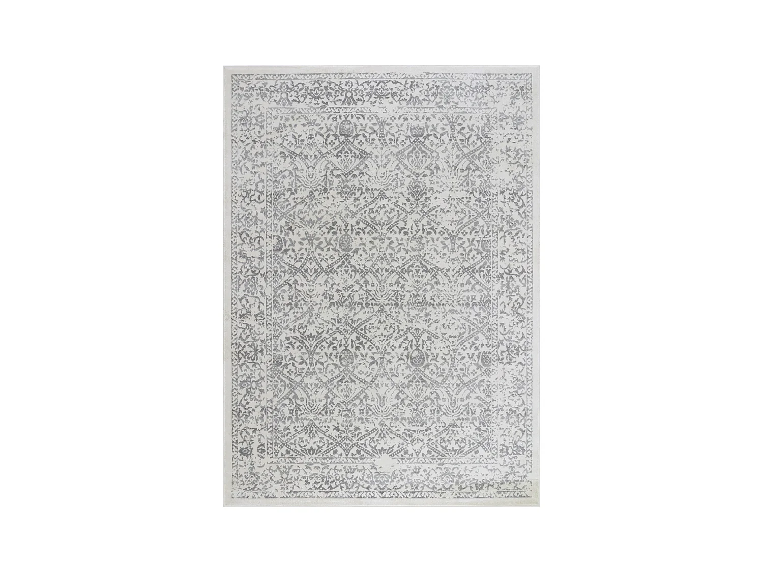 Tapis Vintage Oriental - Blanc/Gris - 140x200cm - MARGAUX