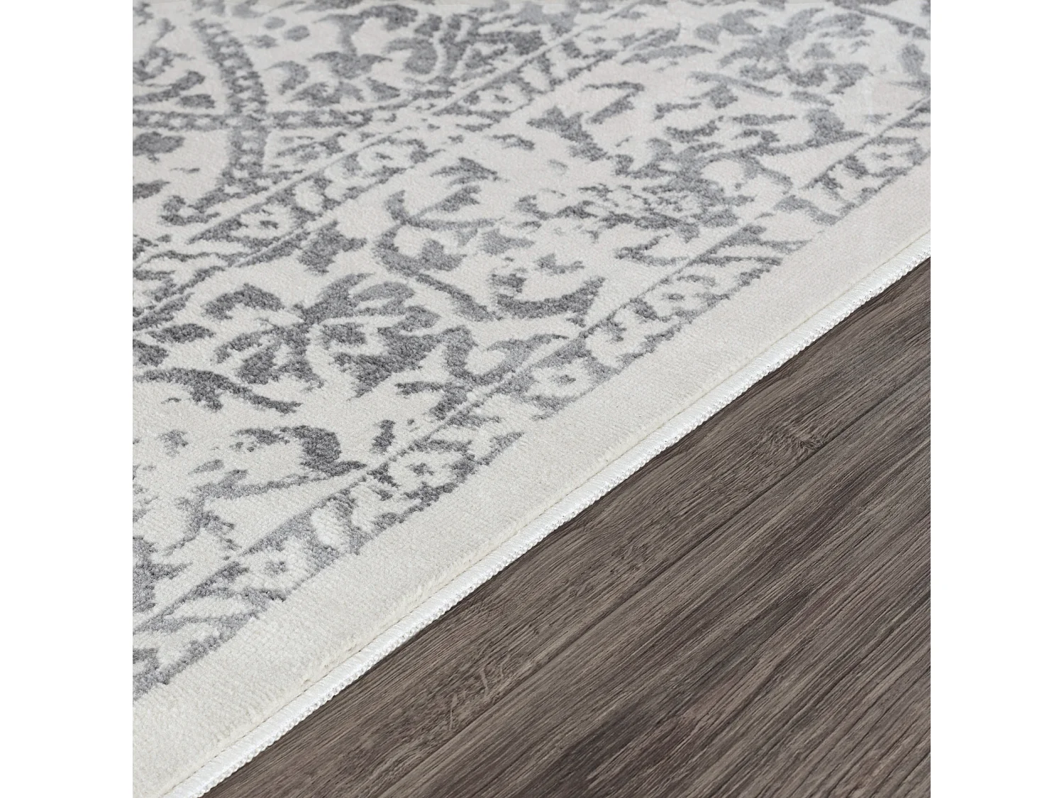 Tapis Vintage Oriental - Blanc/Gris - 140x200cm - MARGAUX