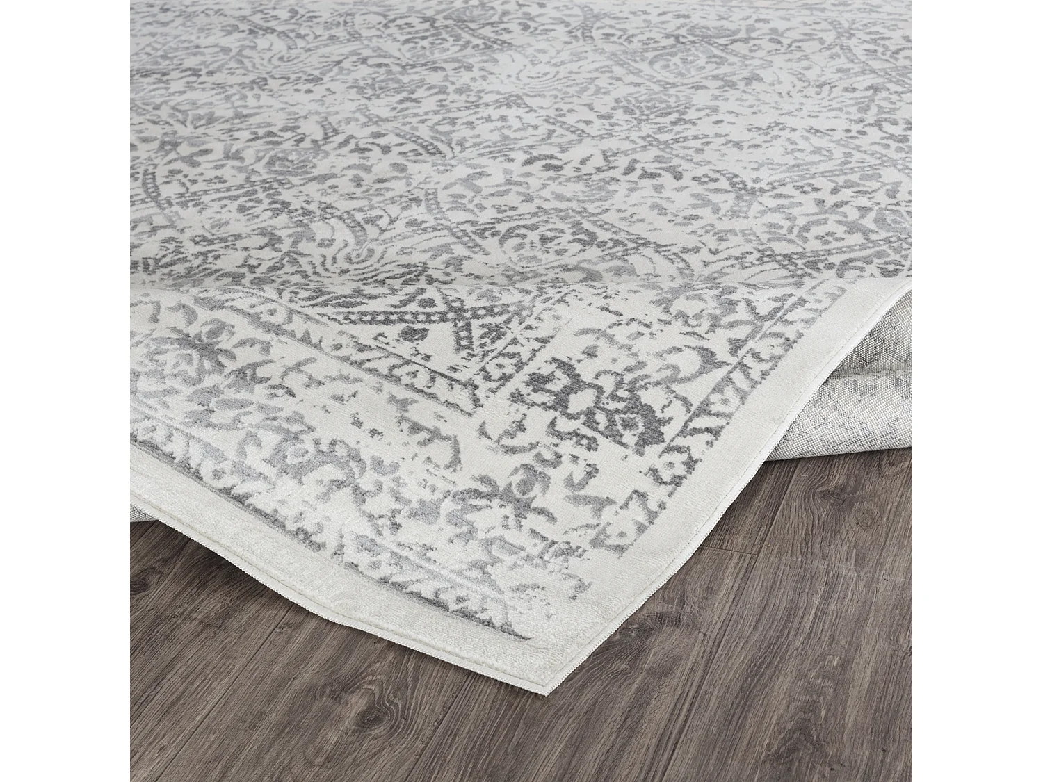 Tapis Vintage Oriental - Blanc/Gris - 140x200cm - MARGAUX