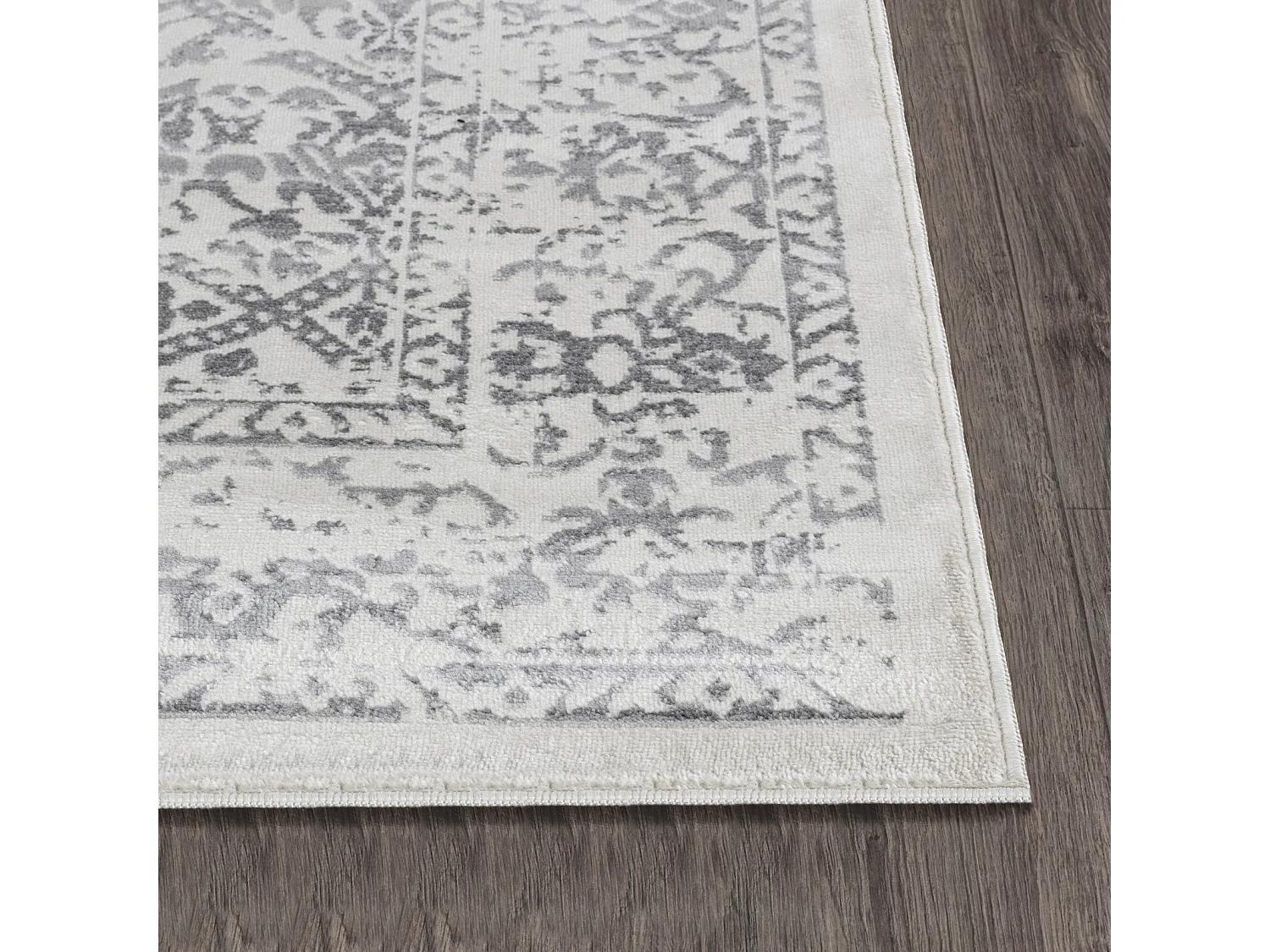 Tapis Vintage Oriental - Blanc/Gris - 140x200cm - MARGAUX