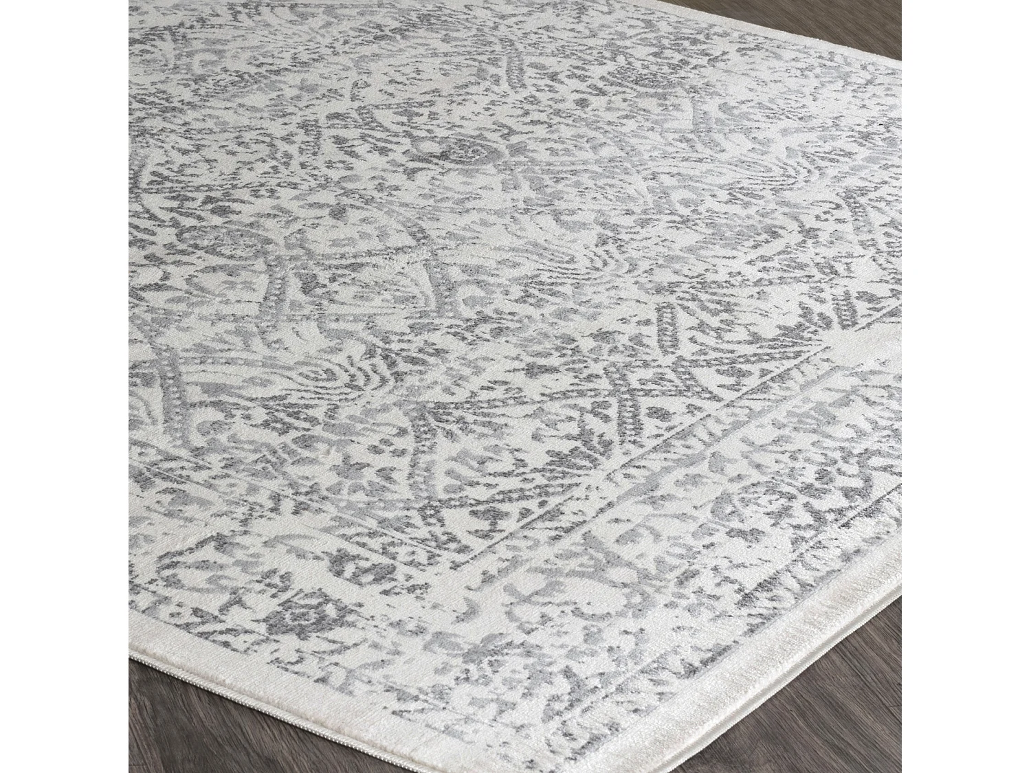 Tapis Vintage Oriental - Blanc/Gris - 140x200cm - MARGAUX