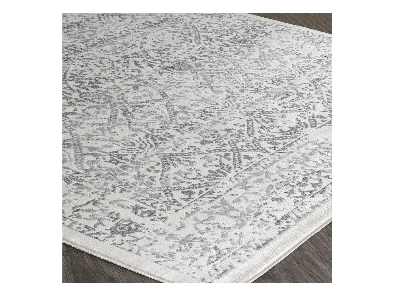 Vintage Oosters Tapijt - Wit/Grijs - 140x200cm - MARGAUX
