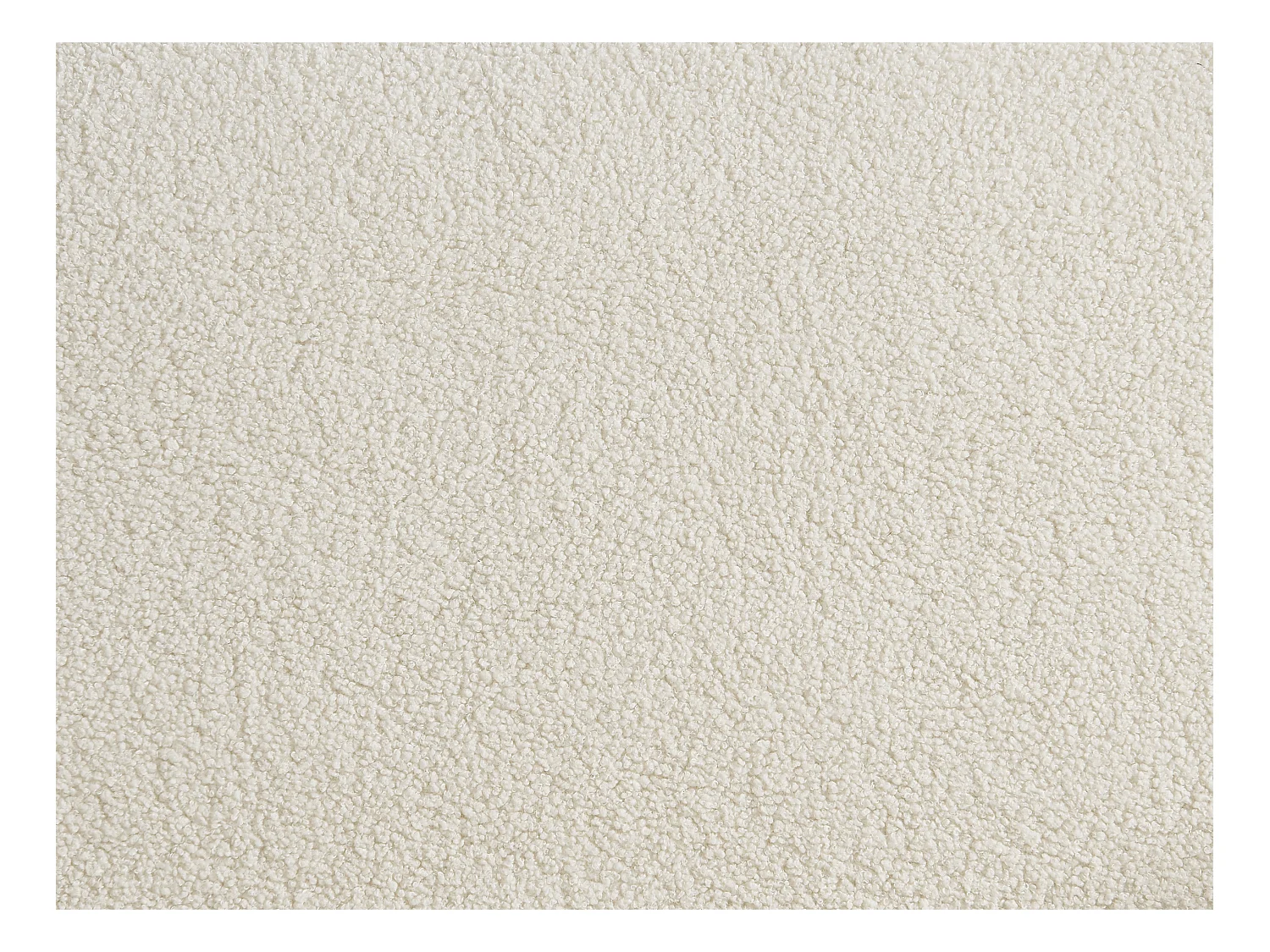 Canapé 3 places convertible clic-clac en tissu bouclette blanc ESME