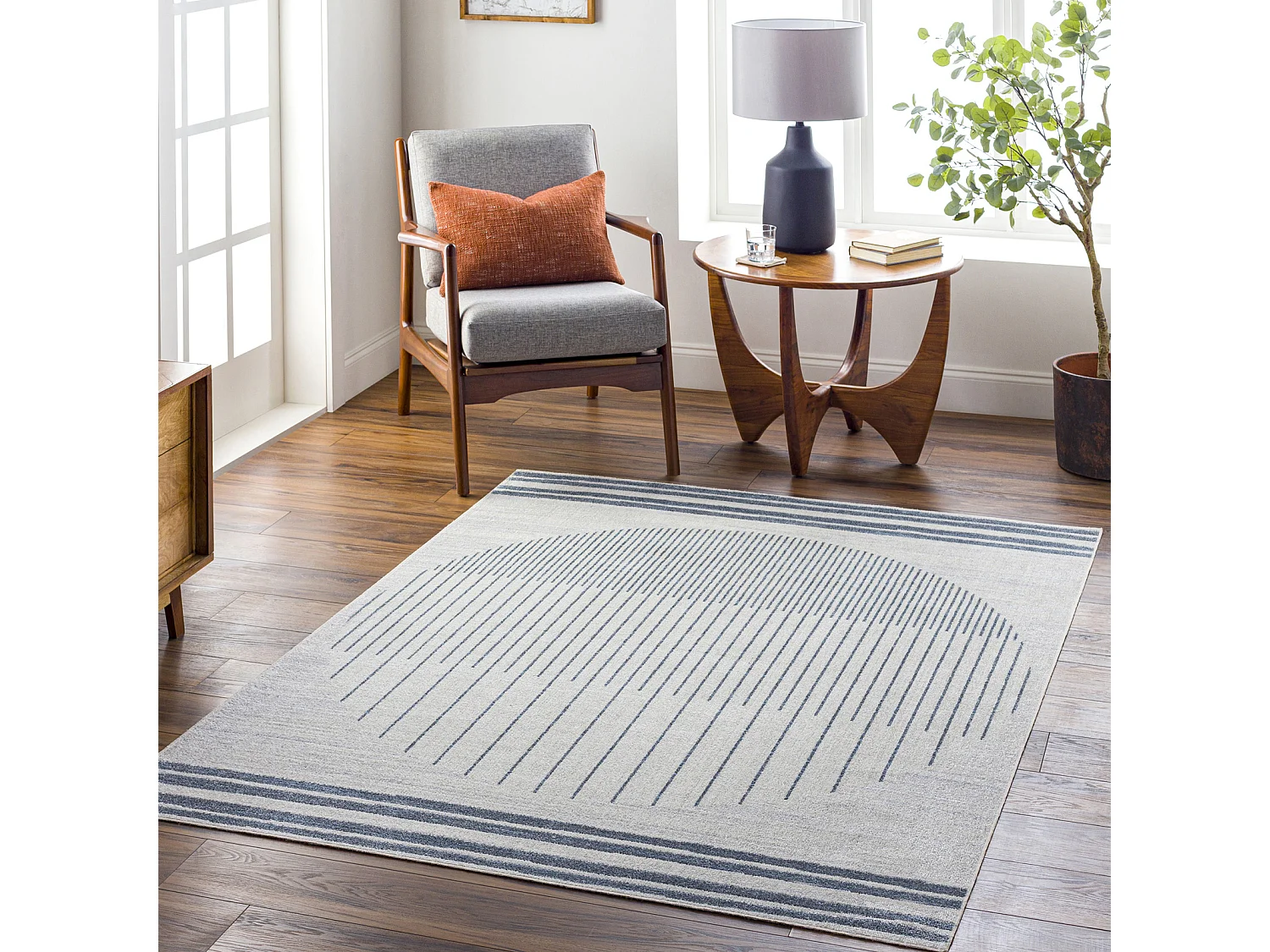 Afwasbaar Scandinavisch Tapijt - Blauw - 200x275cm - ENSO