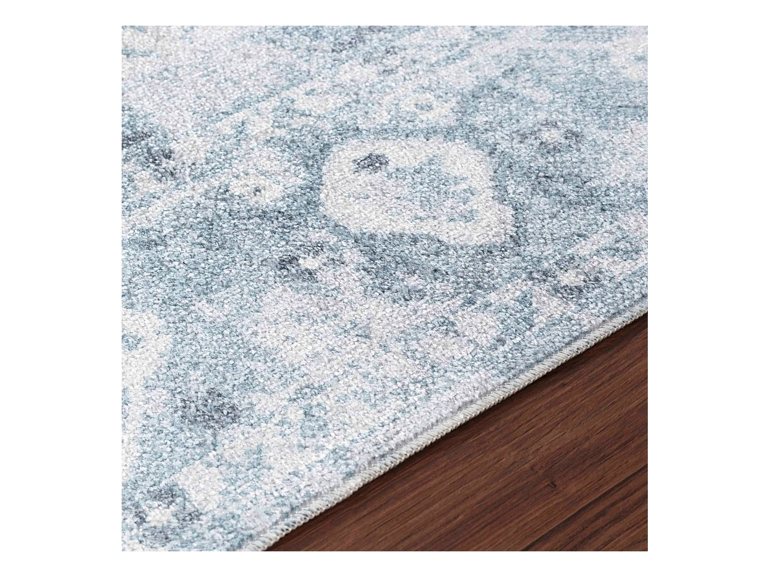 Afwasbaar Vintage Tapijt - Grijs/Blauw - 160x213cm - ELSA